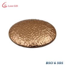 Portable Round Aluminum Makeup Mirror